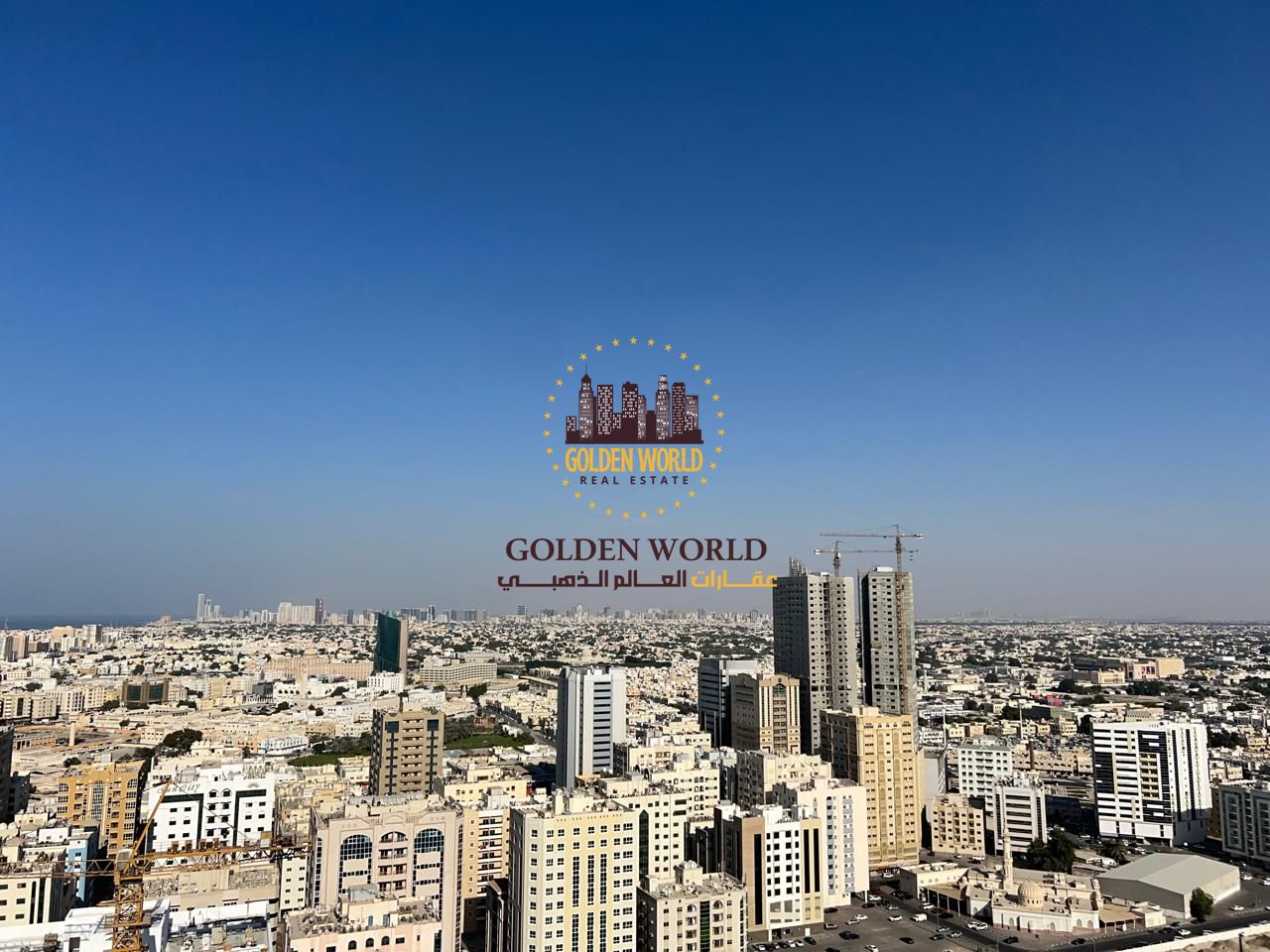 Bright 2-Bedroom Apartment with Balcony and Open View in Al Qasimia, Featuring Built-in Wardrobes and a Prime Central Location