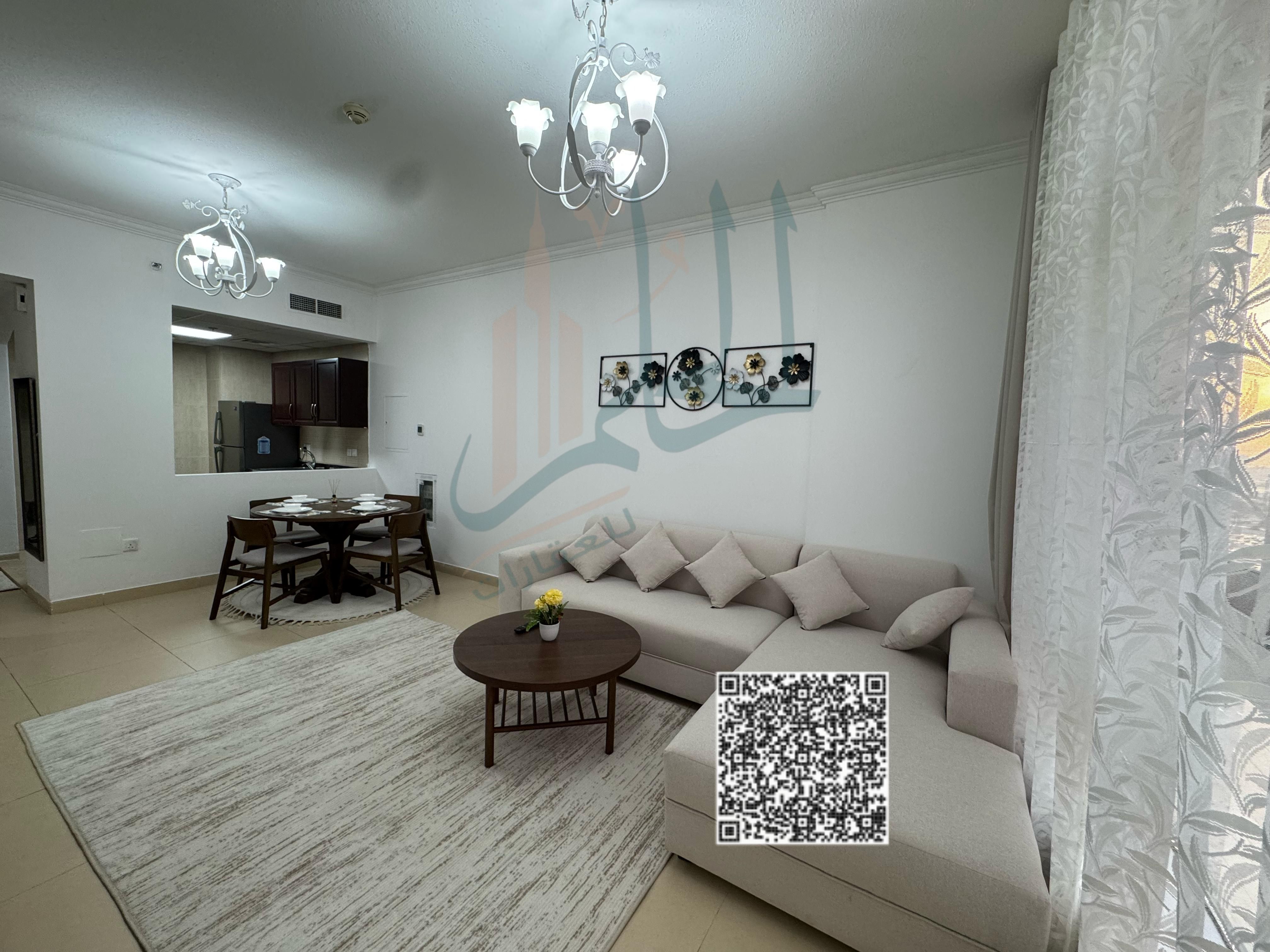 Furnished 1-Bedroom Apartment (Hall + Bedroom) for Monthly Rent – Al Yasmeen Towers, Al Jurf – Ajman