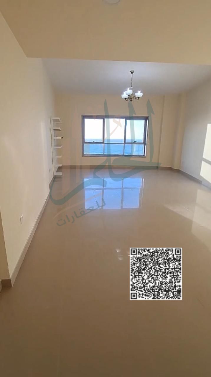 For sale: A spacious apartment consisting of two bedrooms and a living room in the Corniche Tower, with a sea view