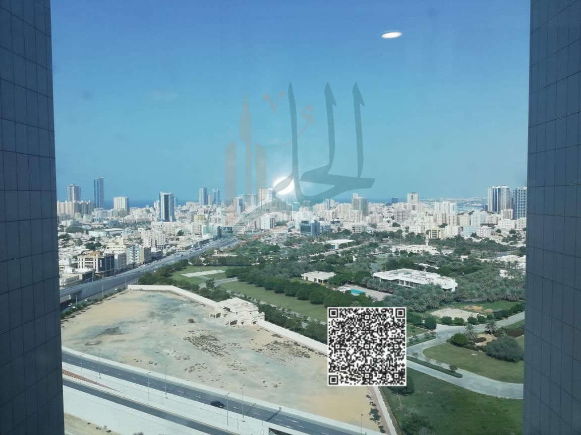 Apartment for Sale in City Tower – Ajman A resale apartment with an open view of the Palace and Al Safeer Mall. It features two bedrooms,