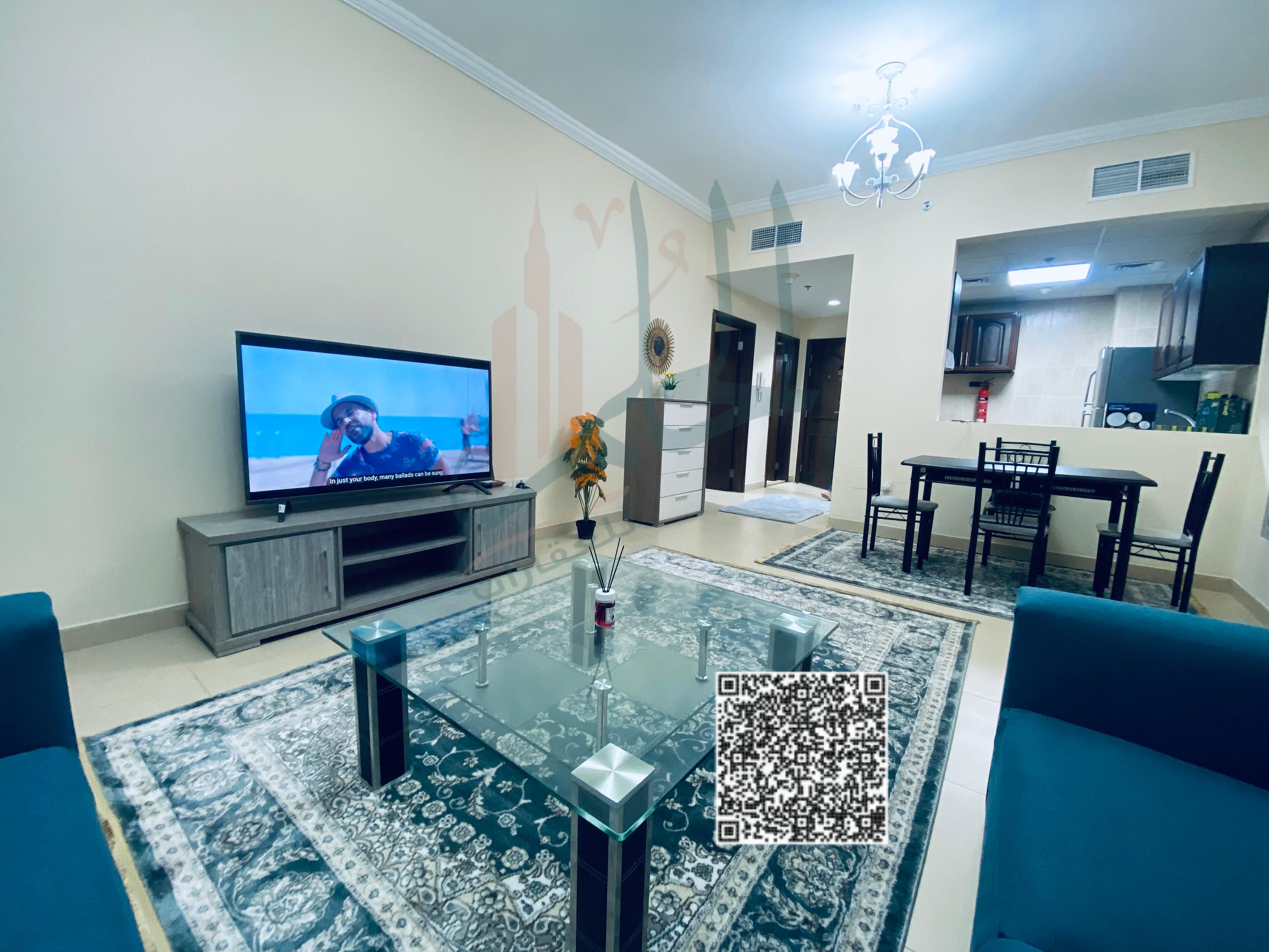 Fully Furnished 1 Bedroom Hall Apartment for Monthly Rent – Ajman Brand New – First Tenant!