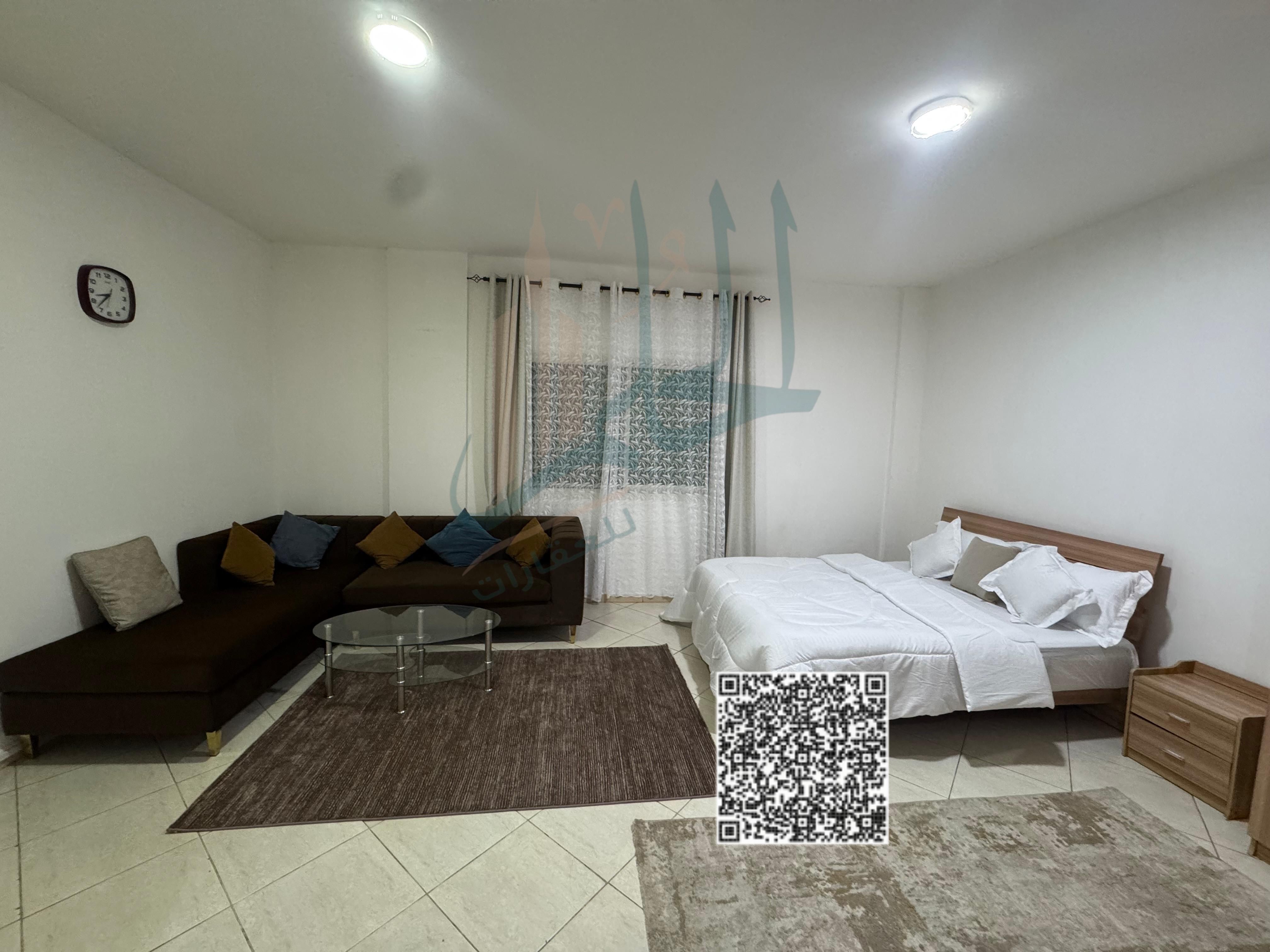 First Tenant – Furnished Studio for Monthly Rent in Ajman Location: Al Nuaimiya 2 – King Faisal Street – Al Hamour Building
