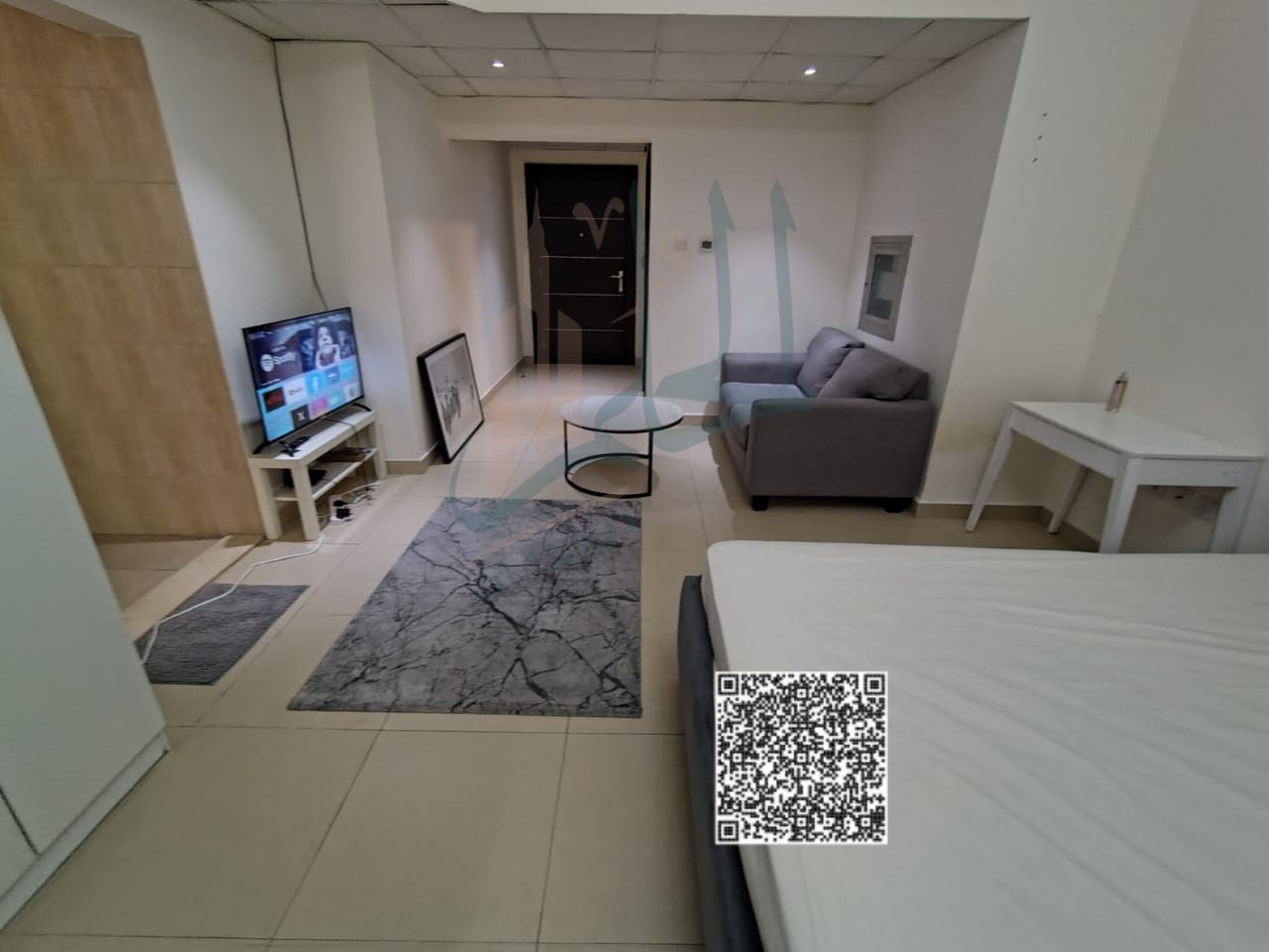 Elegant studio for rent in Al Yasmeen Towers Location: Al Jurf 2 A brand new studio with a modern design and a separate kitchen,