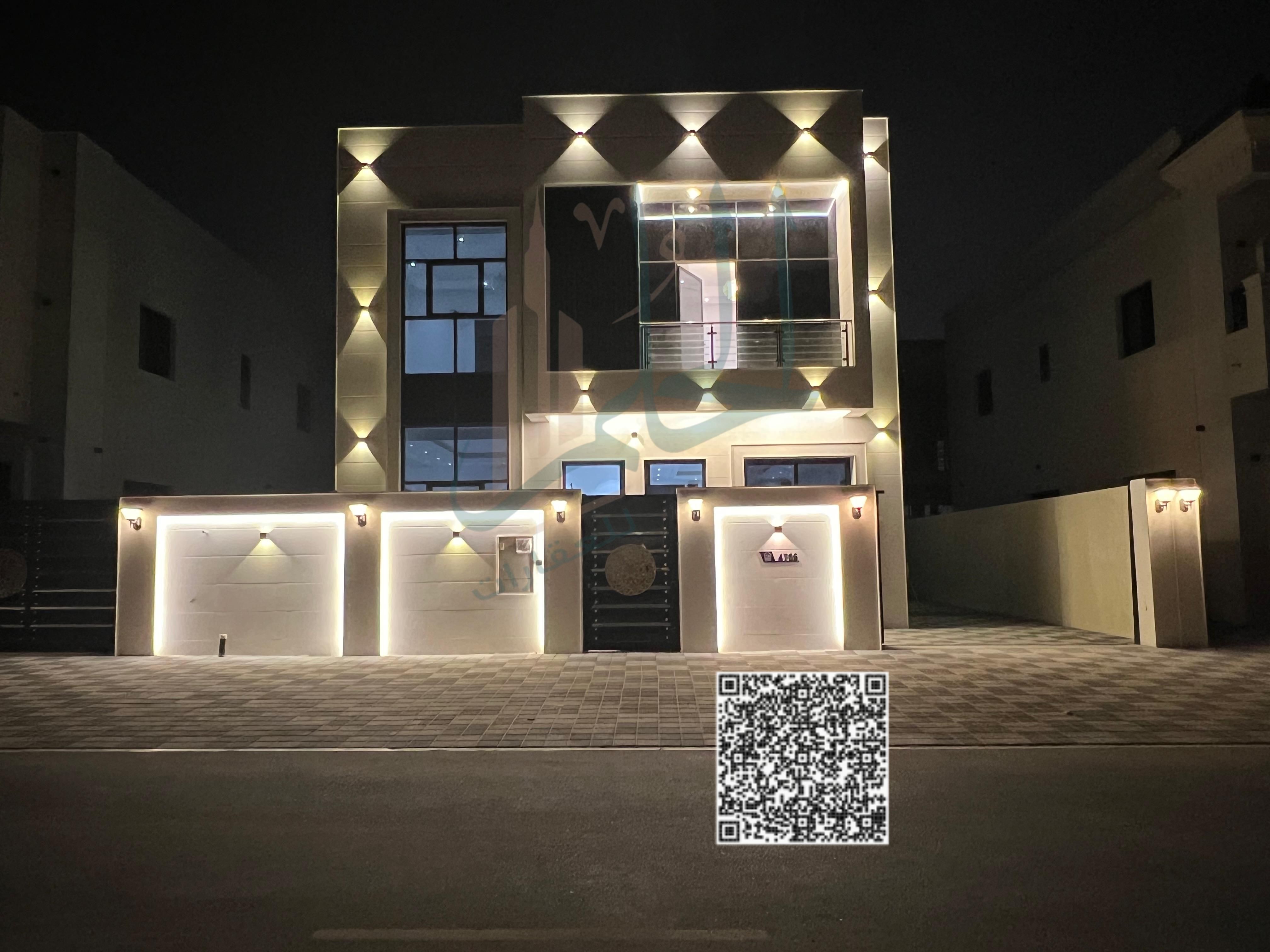 Maid’s room with bathroom New villa for rent in Al Helio 2 area in Ajman First occupancy, modern finishing, and a prime location close to services
