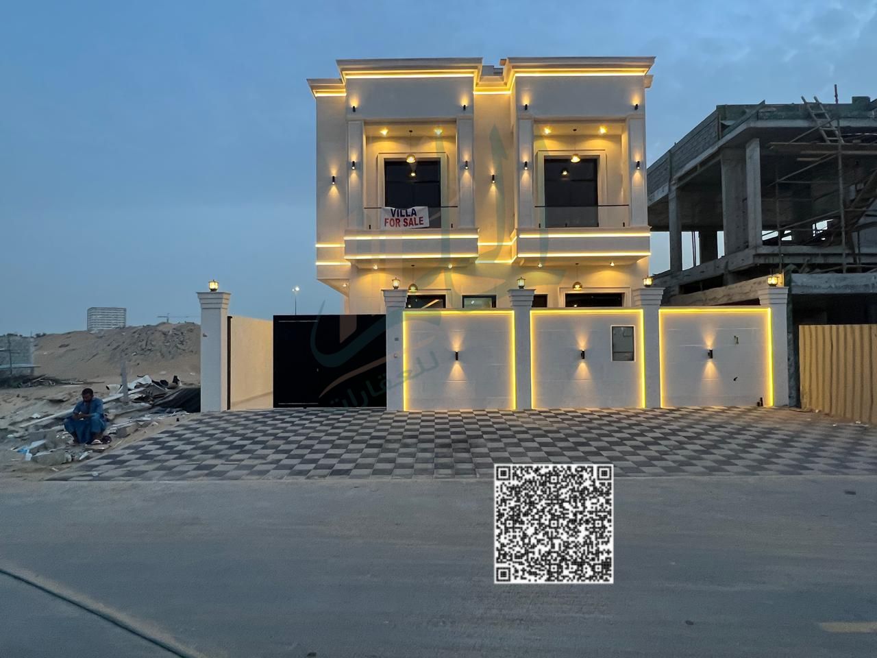 Brand New Villa for Rent – Al Helio 2 (First Occupancy) A luxurious two-story villa with a rooftop terrace, featuring modern finishes