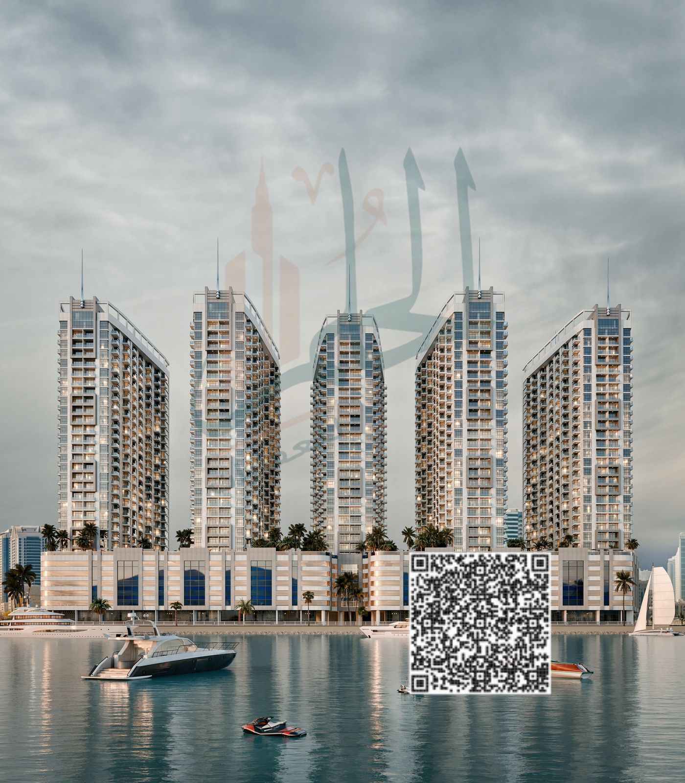 }For real estate investors in Ajman, with a 10% down payment and a 1% installment, receive your unit, one room and a hall, in the middle of the 27th w