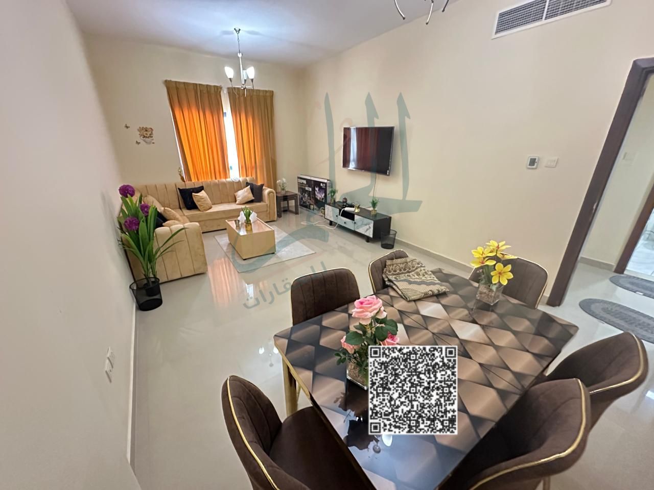 Two-bedroom apartment for sale in Al Nuaimiya Tower C – Ajman | Ready to move in with an open view | Convenient installments of 6300 per month |