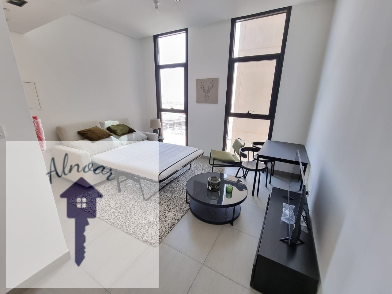 STUDIO AVAILABLE WITH POOL VIEW FOR SALE IN AL MAMSHA WITH KITCHEN APPLIENCES GYM,POOL AND PARKING