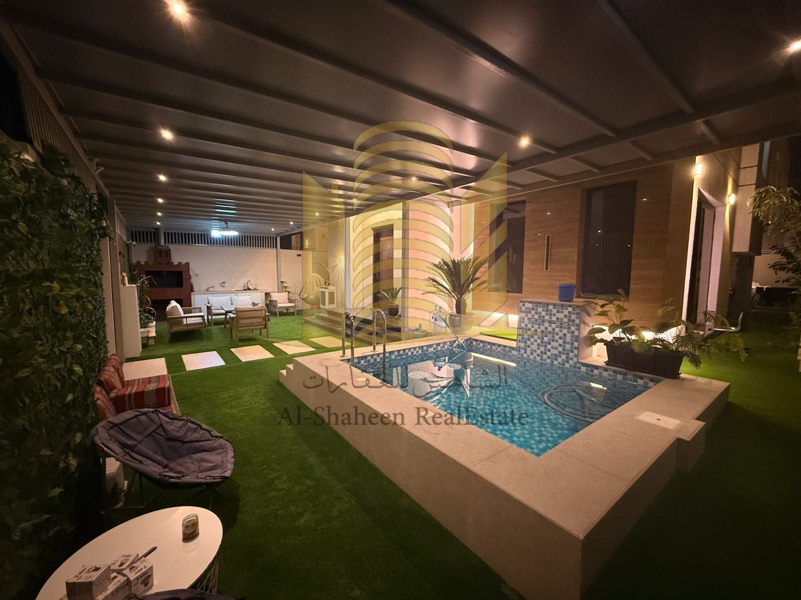 Fully furnished villa in Al Zahia for monthly rent with swimming pool and gym