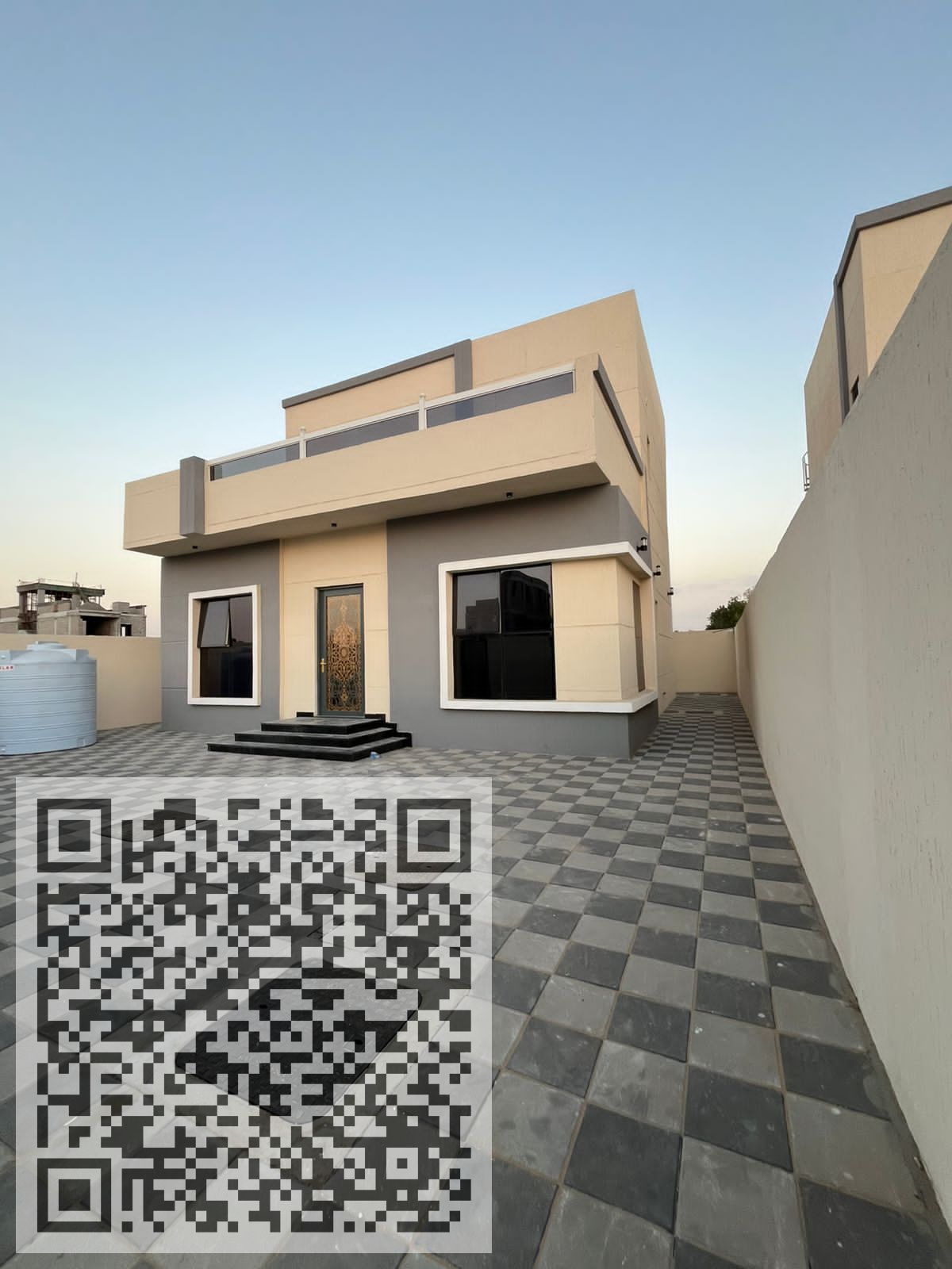 Villa for sale in Ajman, Al Helo area, freehold ownership, no fees.