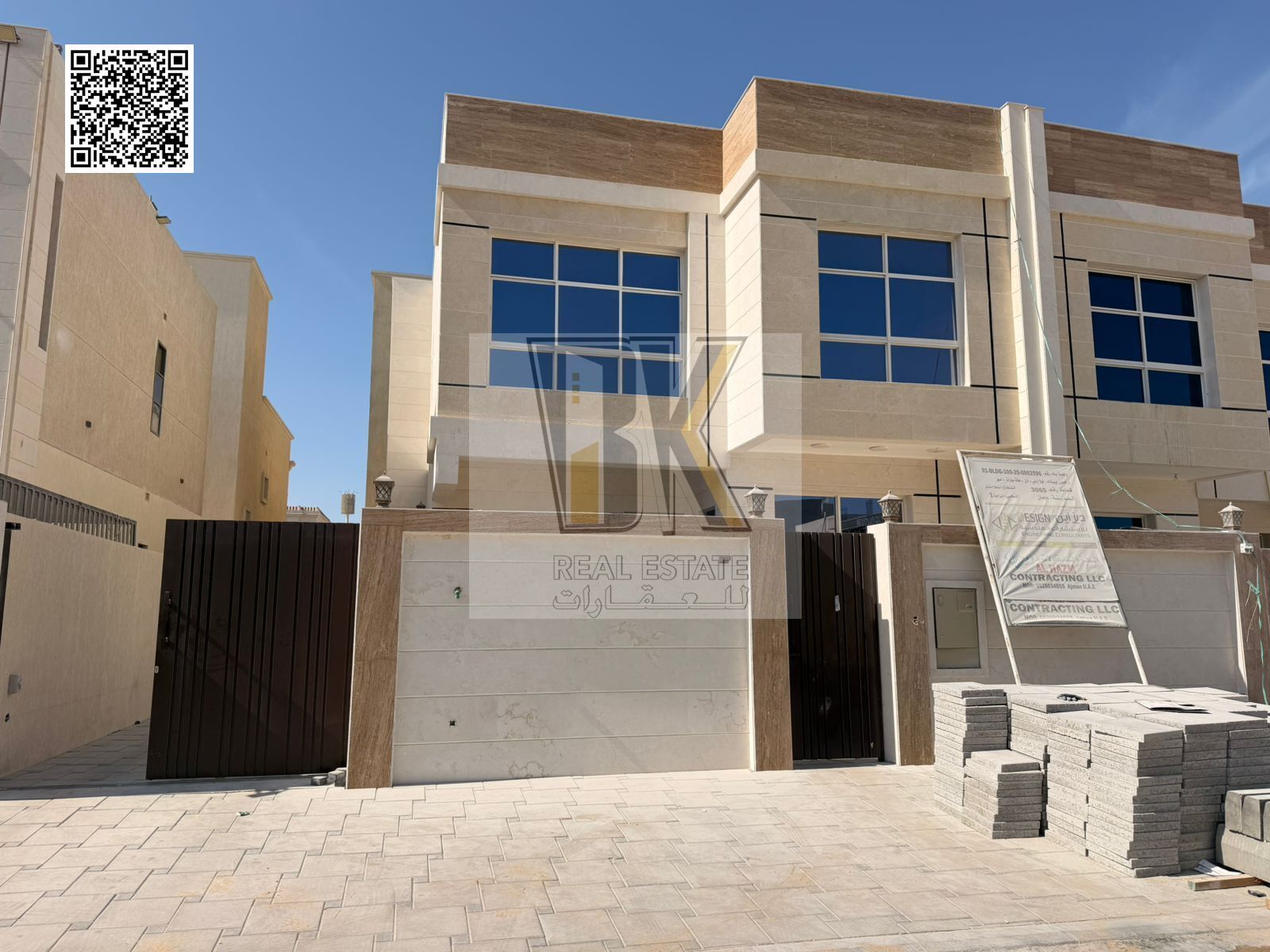 Villa for sale in Al Zahia – Ajman | Semi-detached on one side only.