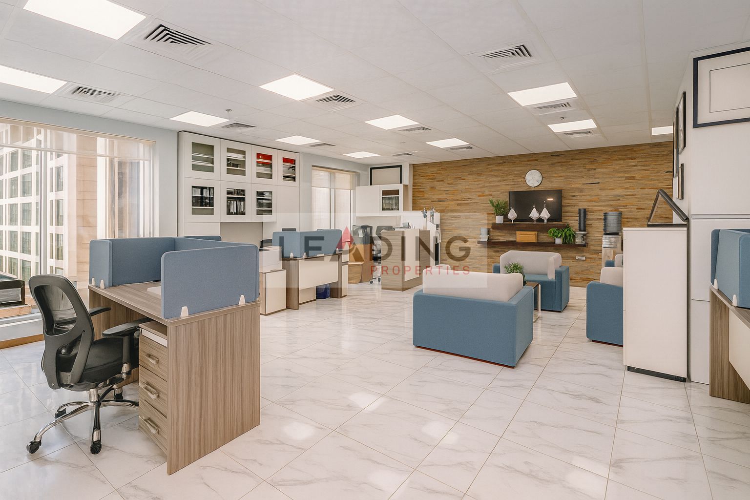 Furnished | Vacant | Canal-Side Office