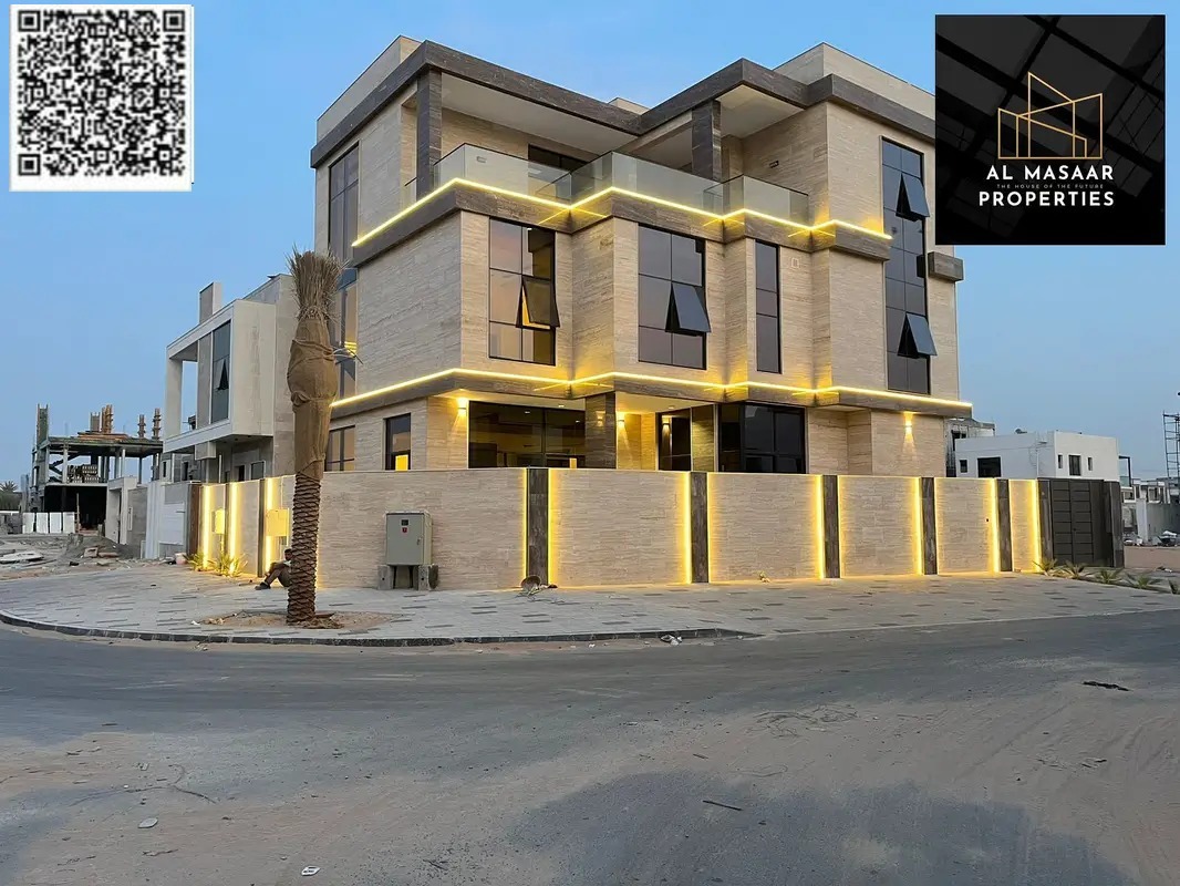 Villa with all electricity and water fees included, ready to move in, in one of Ajman's most prestigious areas, freehold ownership.