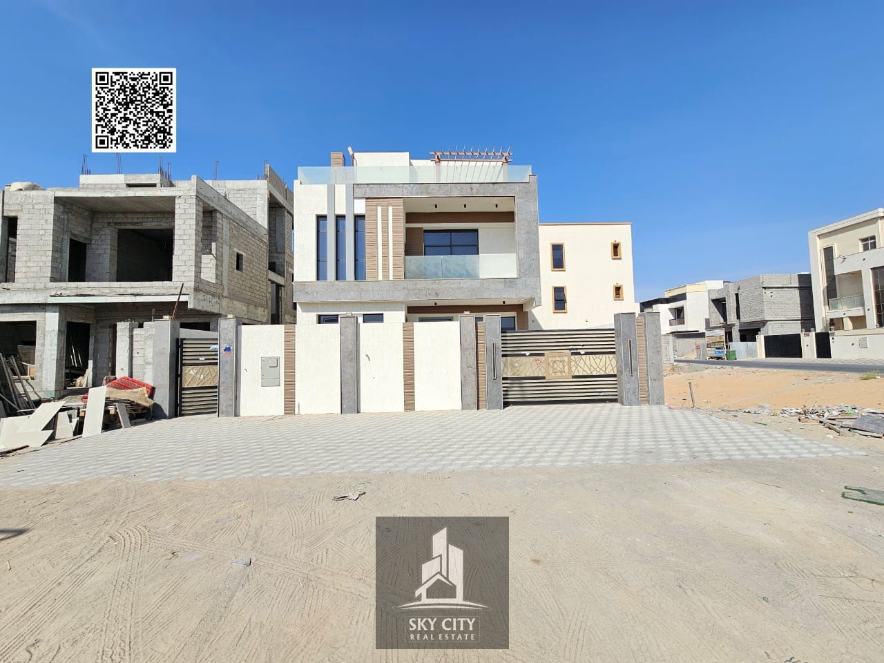 Villa in Al Zahia area, Ajman, freehold ownership for all nationalities | Close to Mohammed Bin Zayed Road | Close to the mosque and all services