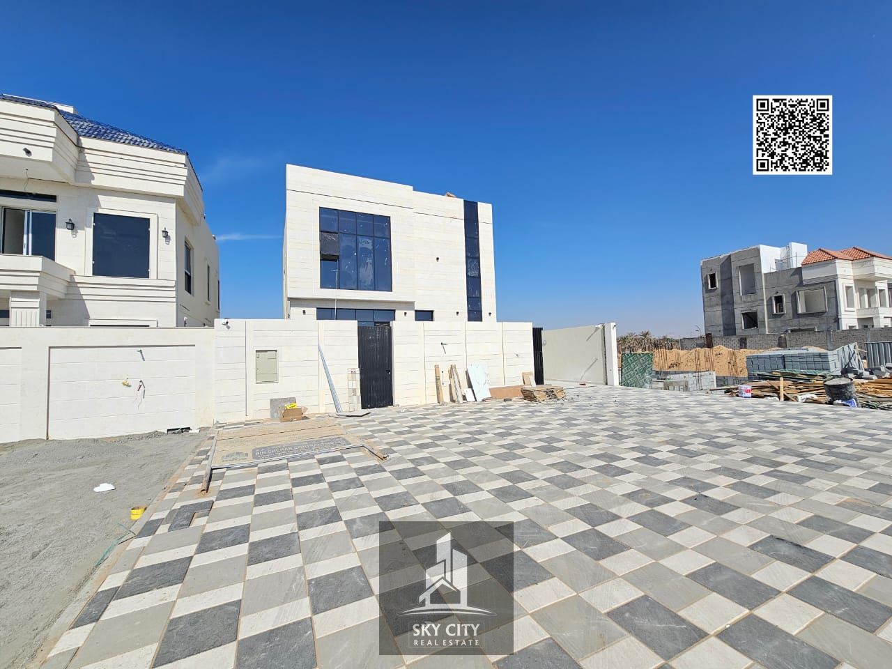 Luxury villa for sale in Al Zahia, including registration fees, opposite Sheikh Mohammed Bin Zayed Road | With state-of-the-art amenities | Freehold o