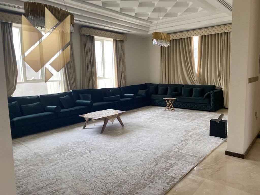 **Villa in Al-Rahmaniya** * Area: 12,204 sq. ft. * 6 Bedrooms * 7 Bathrooms * 2 Living Rooms * 2 Majlis (traditional sitting rooms) * Moroccan-style