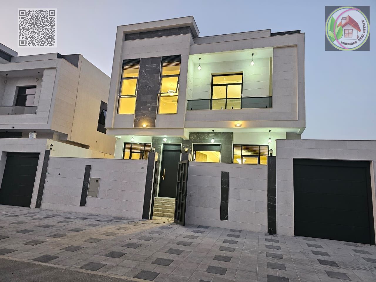 Villa in Al Yasmin area, Ajman | Includes central air conditioning | Freehold ownership for all nationalities | Close to the mosque and all services