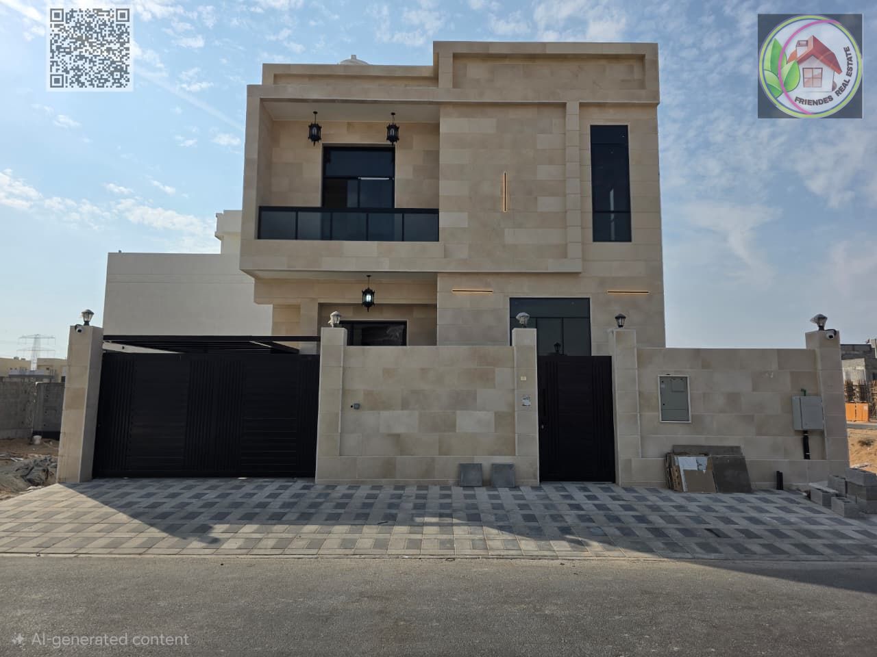Villa for rent in Al Yasmin area, Ajman | Close to the mosque | Close to all services | Next to Mohammed Bin Zayed Road and Emirates Road