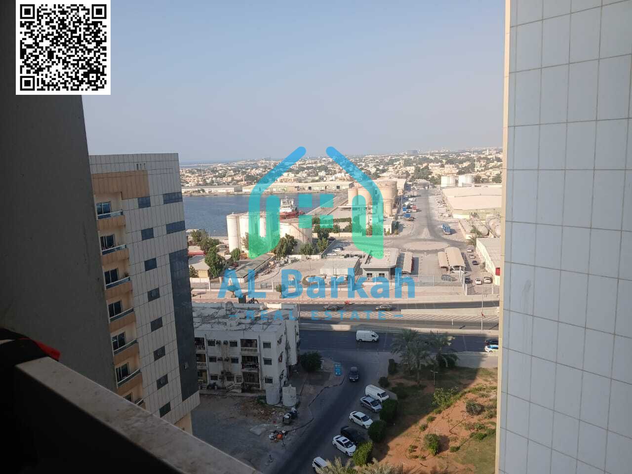 Spacious 2BR Apartment with Creek View & Two Balconies in Al Louloua Towers