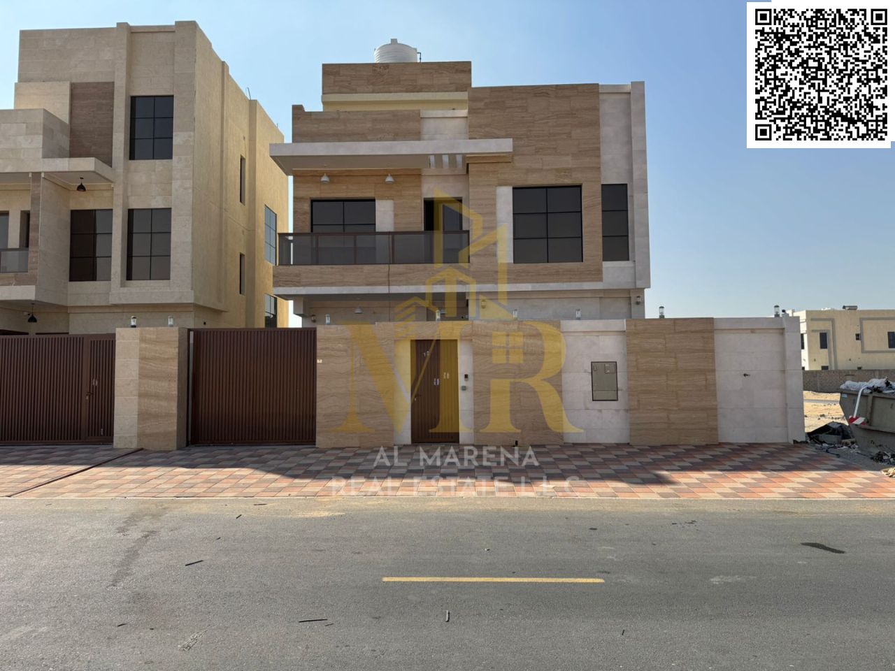 Luxury super deluxe villa for sale in Al Bahia area, Ajman, price including registration and ownership fees