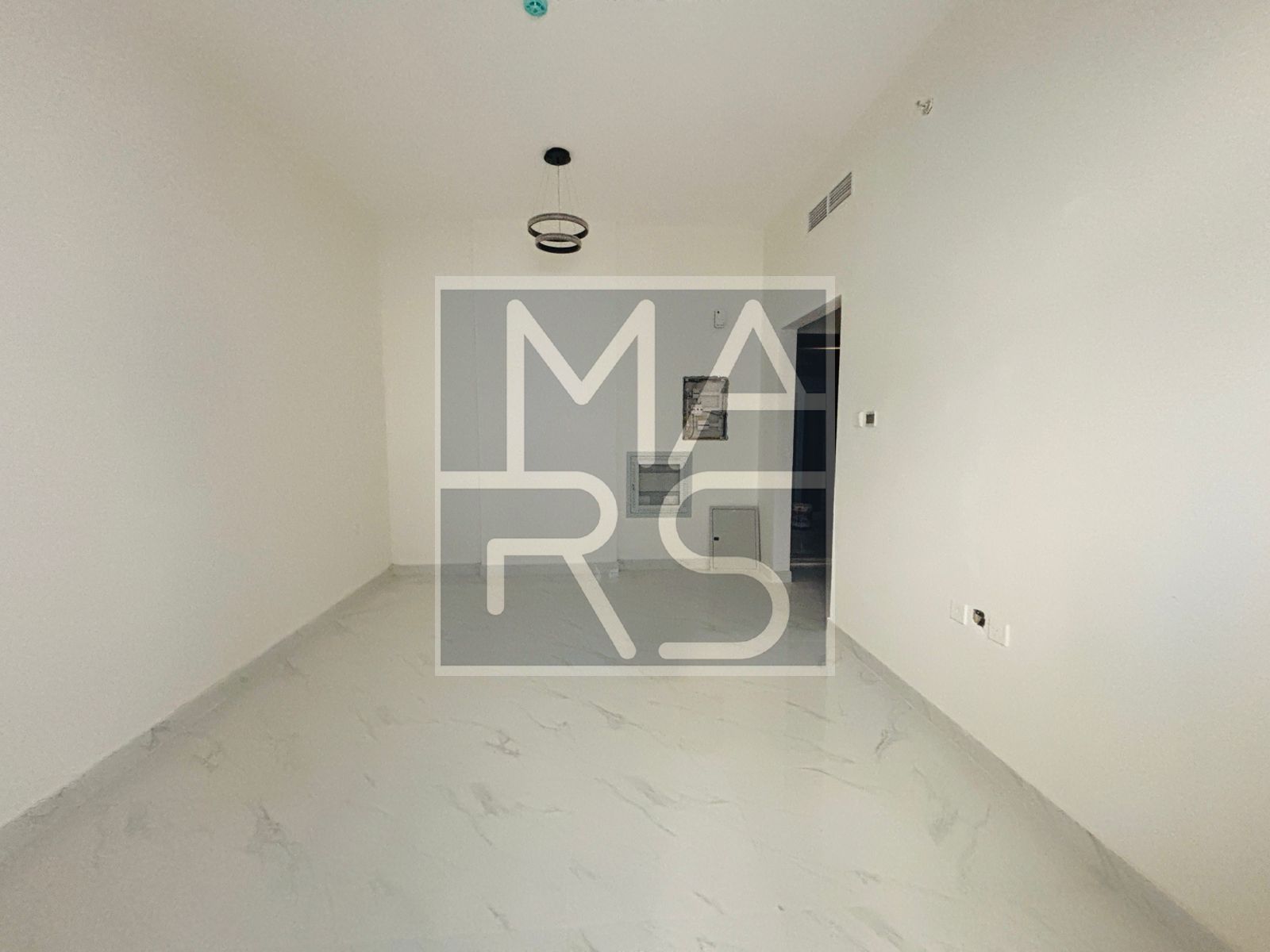 One bedroom, living room, balcony, 2 bathrooms, first occupancy, Al Falaheen area, minutes from Sharjah Airport. Price: 44,000 AED, payable in 4 insta
