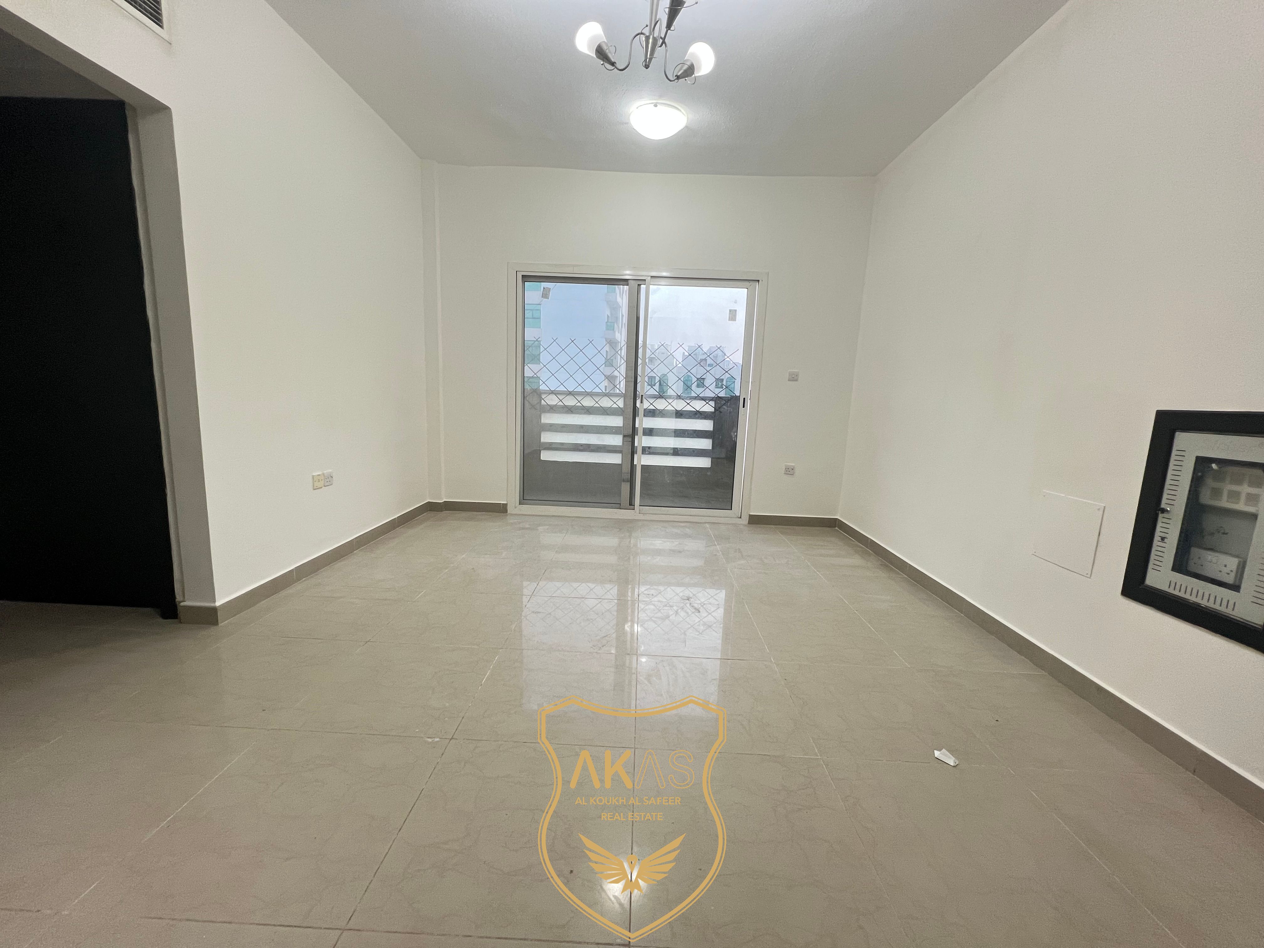 HOT Offer spacious 1BHk apartment with balcony Rent only 31000AED yearly