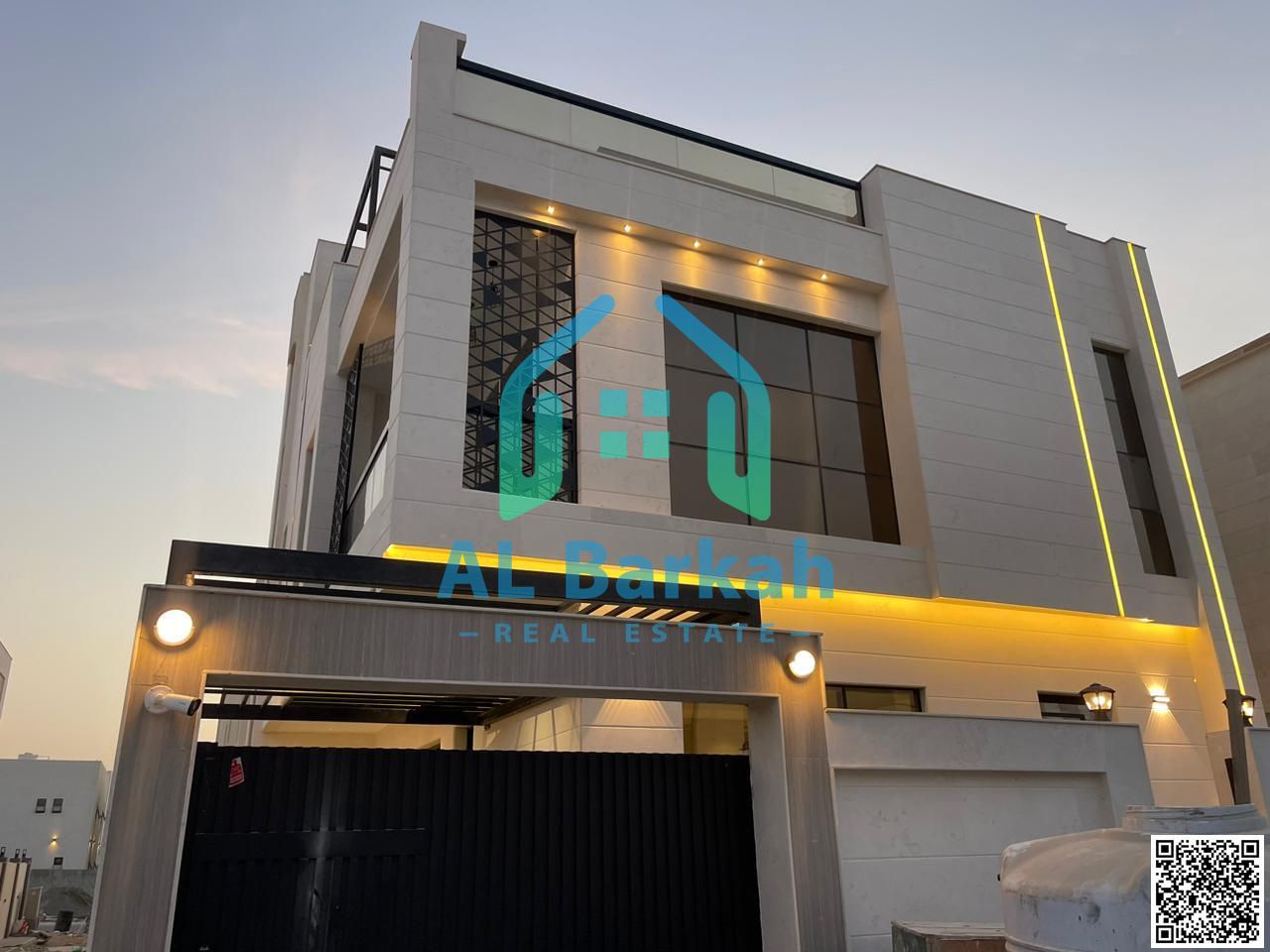 Luxurious villa with modern design and super finishing for sale in Al Bahia Ajman, Own a 07 Master Bedroom villa with Majlis, Maid rooms