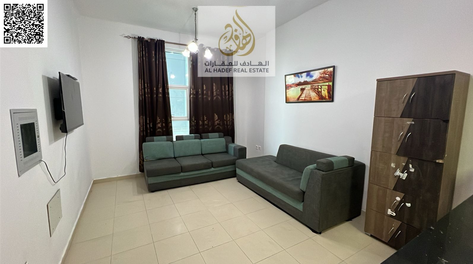 Fully-Furnished 1BHK Apartment with 2 Bathrooms, Spacious Kitchen, Master Bedroom & Private Parking for Annual Rent in City Tower – Al Naeemiyah 3,
