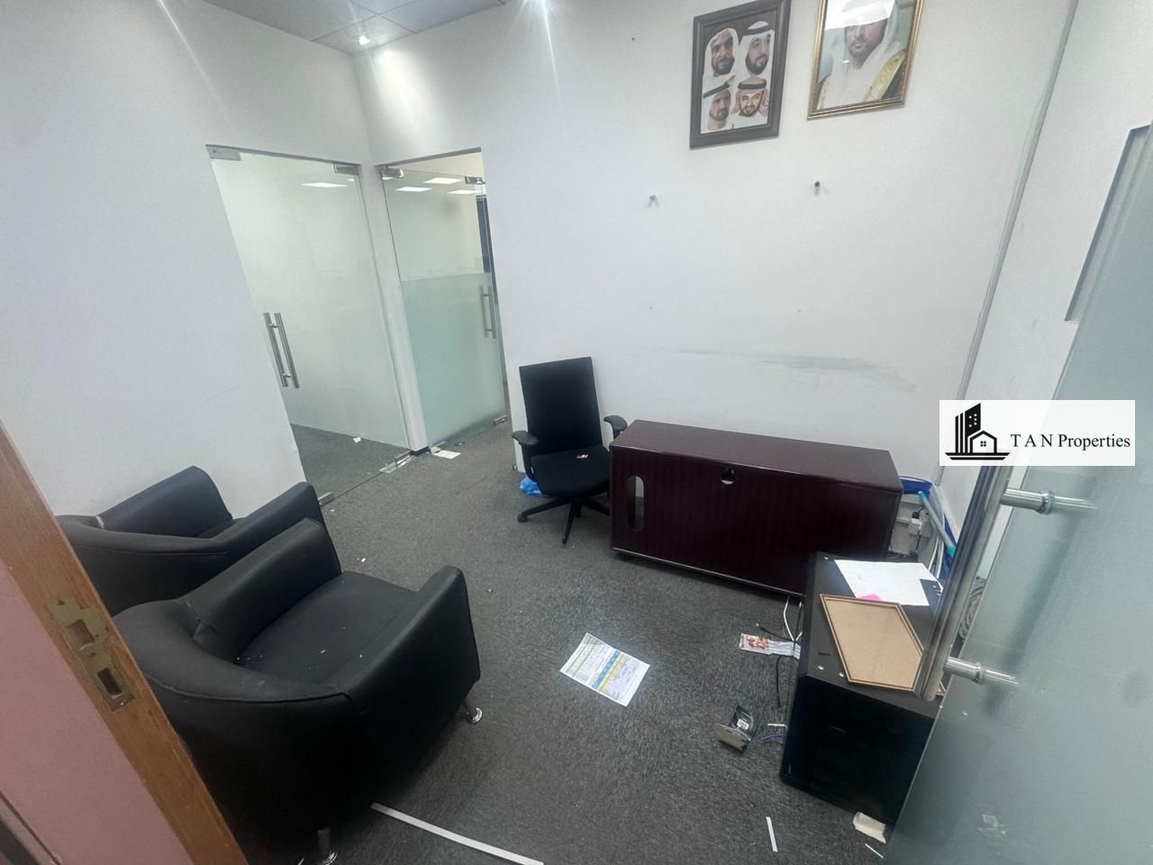 DEWA & Chiller Free | Independent Office with Partitions | Front of Metro | Al Mankhool