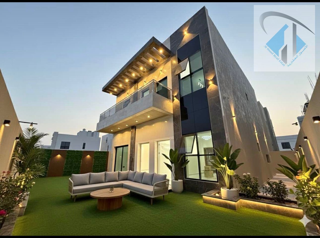 Villa for sale with large yard including registration and ownership fees and with the possibility of bank financing for 25 years with no down payment