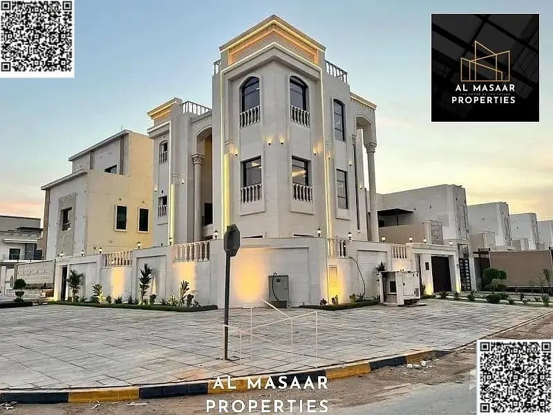 For sale: A luxurious classic villa, priced inclusive of registration and ownership fees, featuring a modern smart home design, 6 master bedrooms, a r