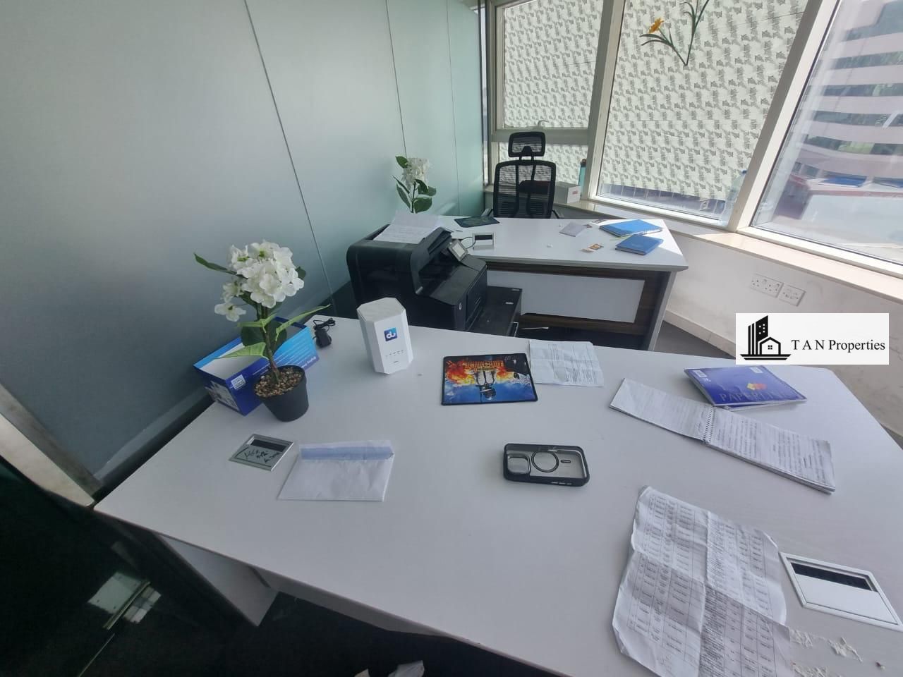 Furnished Independent Office || Pantry & Bathroom | Burj Khalifa View | Near Metro | Al Karama