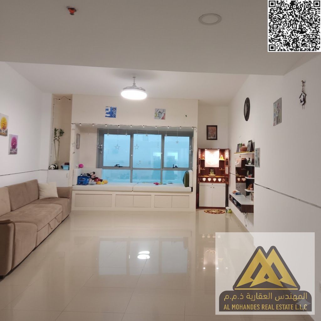 Free swimming pool, gym, and parking | Central air conditioning and gas | Maid's room available | 2 balconies with excellent, open views