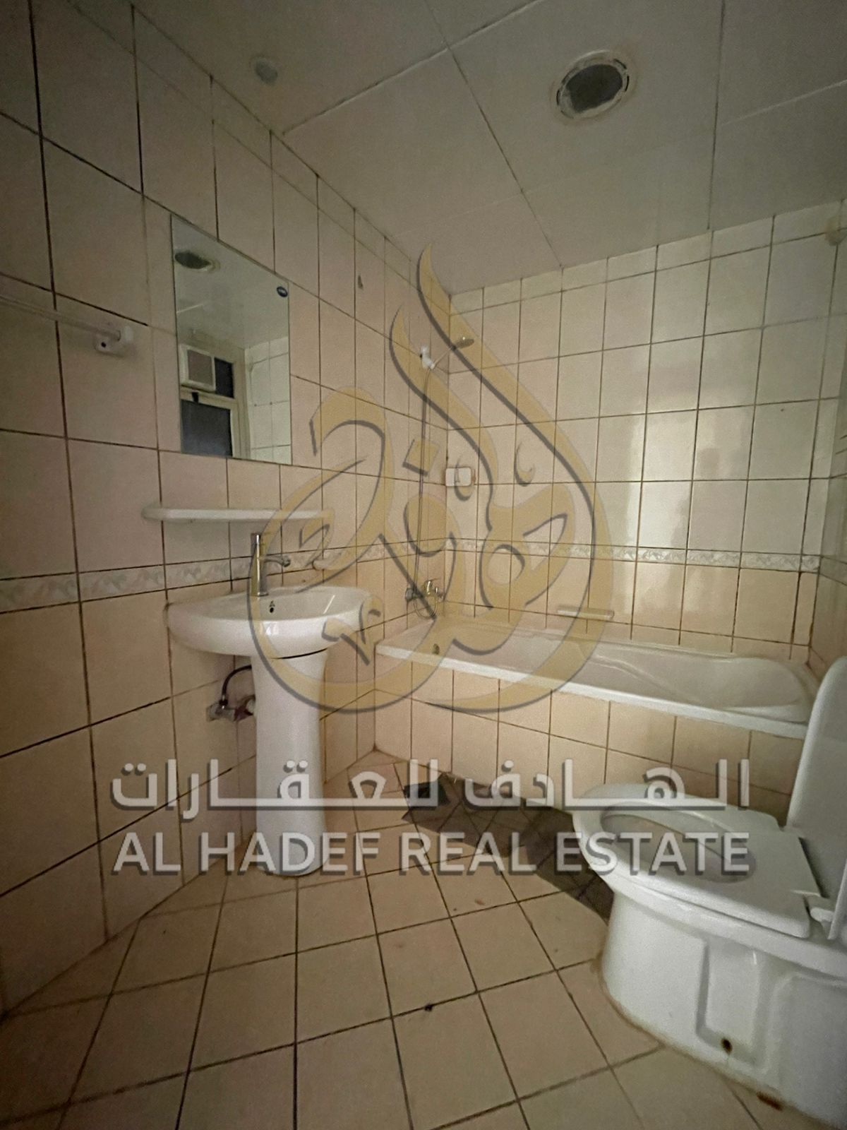 One bedroom and living room for annual rent in Abu Shagara area with payment facilities in 4 installments