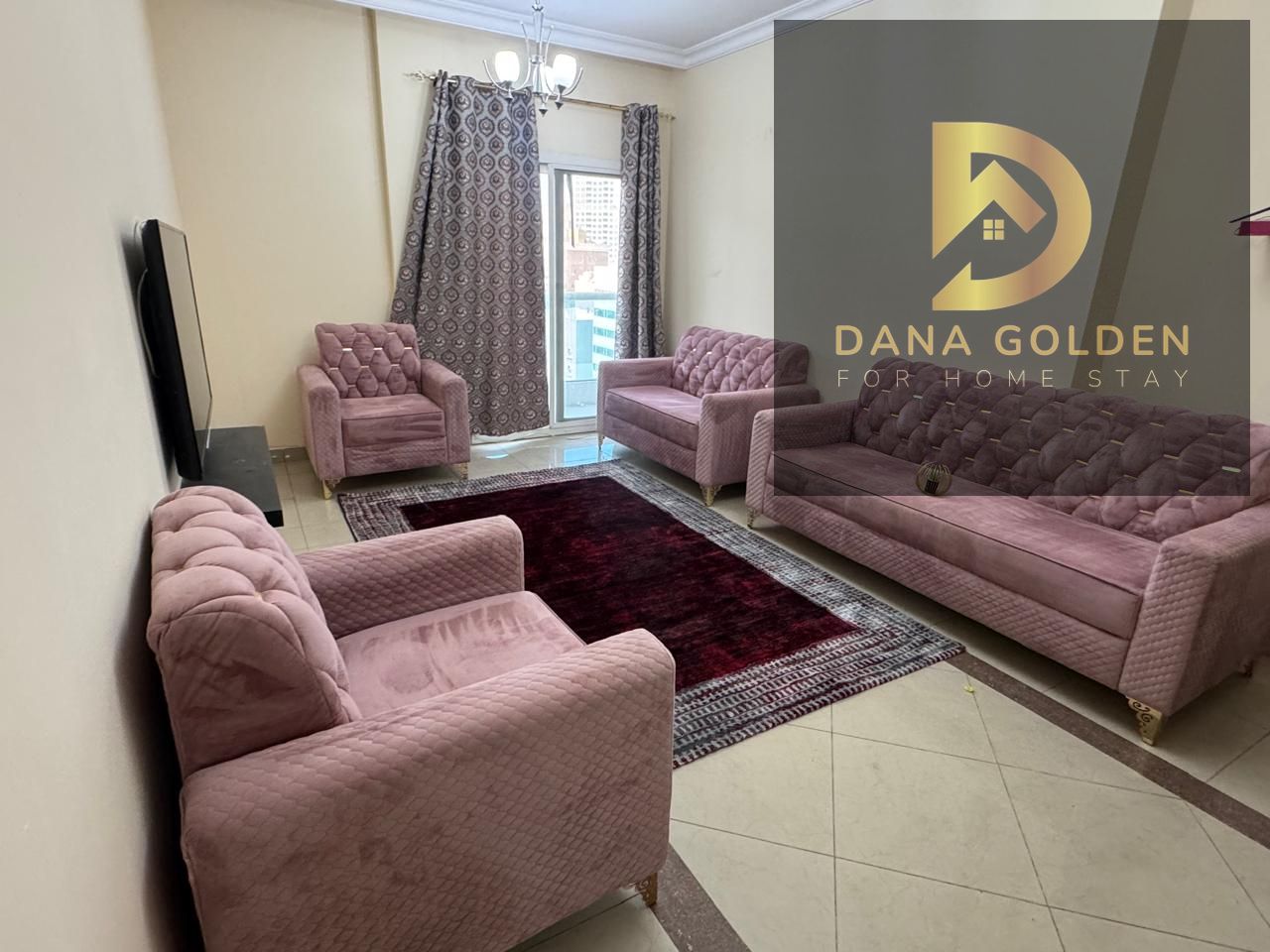 Two bedrooms and a living room / Sea view / Al Taawun