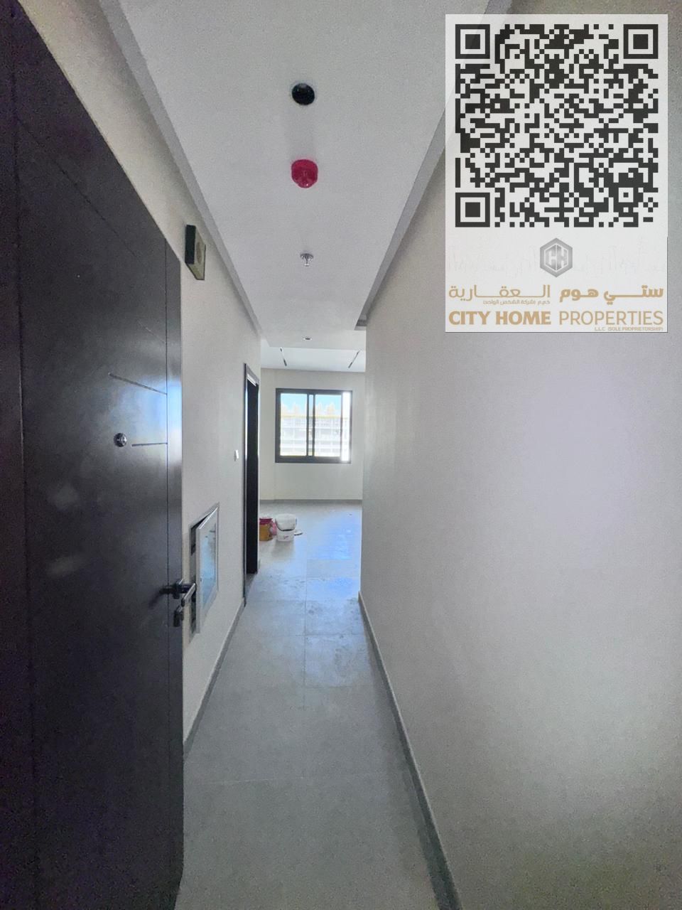 3For annual rent, a brand-new 1-bedroom hall apartment in a prime location in Al Jurf 3, featuring a large space and a practical design that provides