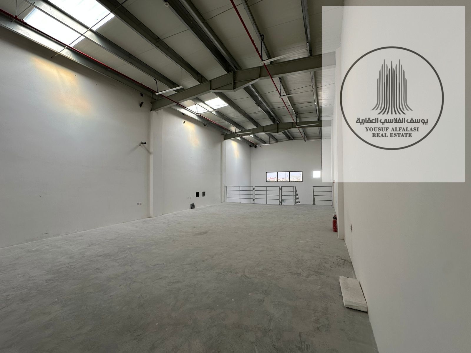 Brand new warehouse for rent in Al Jurf Industrial Area – 6,000 sq ft – 125 KVA electricity – Strategic location and luxury finishing – Rent 350,000 A