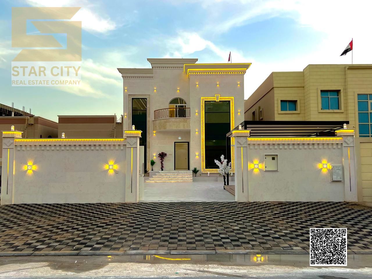 For sale: Premium villa in Al Mowaihat 1, Ajman — directly facing the mosque, prime location, ready to move in.