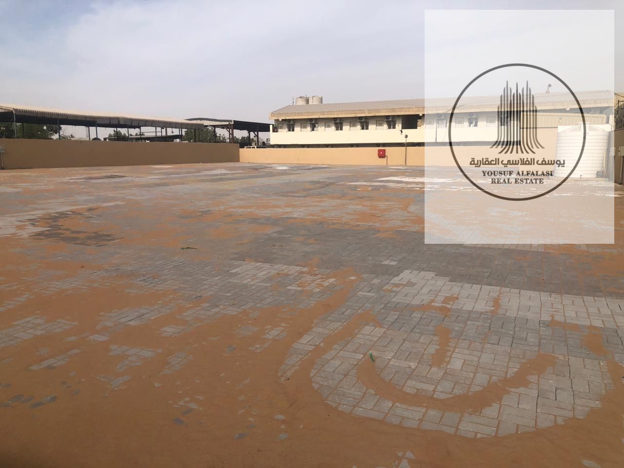 Prime Fenced Land 28000 sqft 190 KVA Main Road Sajaa
