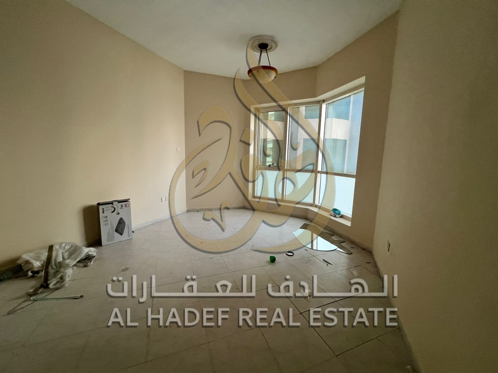 One bedroom and living room with 2 bathrooms in a prime location in Khan. Free gym — Free swimming pool — Free air conditioning — Free maintenance.