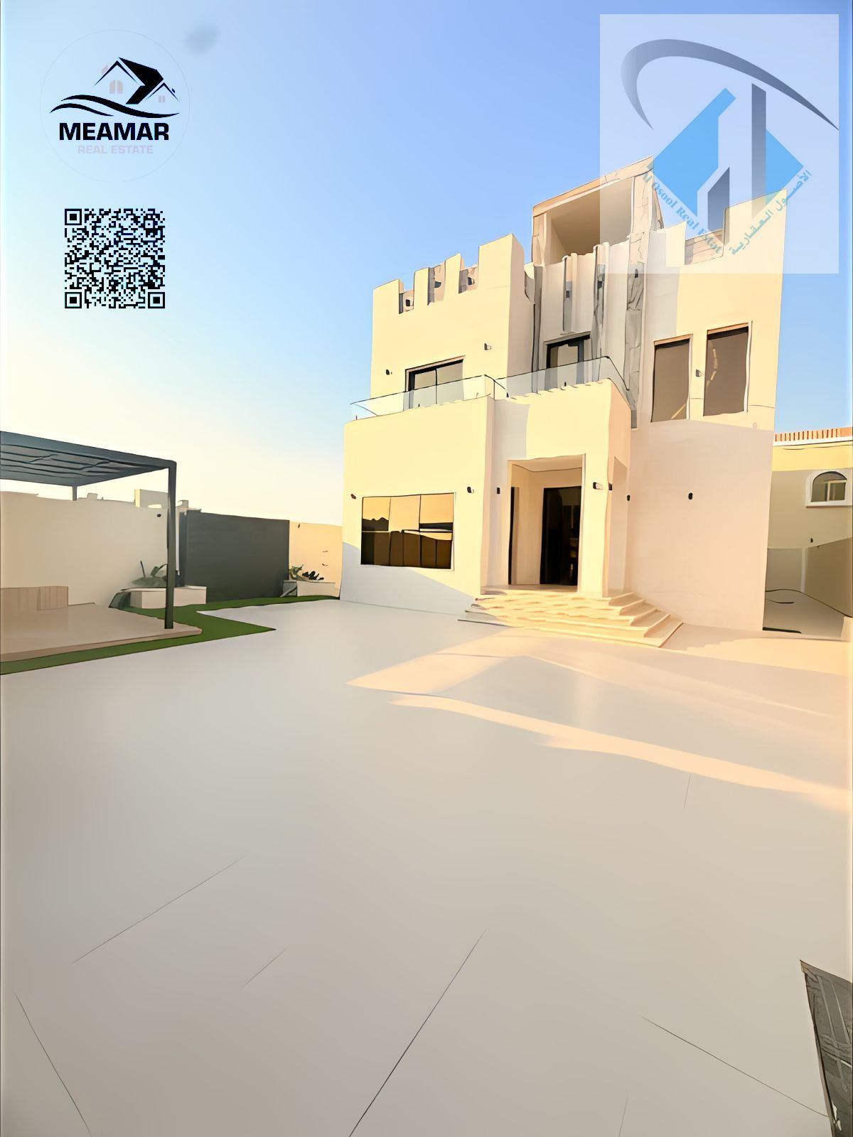 villa with elec . water and a/c freehold superdelux finish