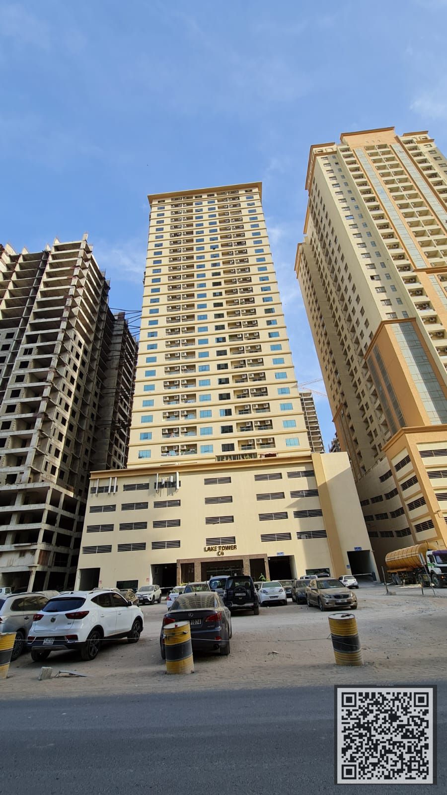SPACIOUS BEAUTIFUL RENTED ONE BEDROOM HALL WITH PARKING IN LAKE TOWER C4 AJMAN