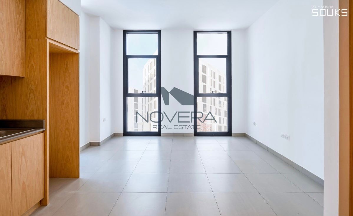 Spacious 2BR Apartment in Al Mamsha Nama, 1500 sq ft with community view, ideal family home in a high demand walkable Sharjah community.