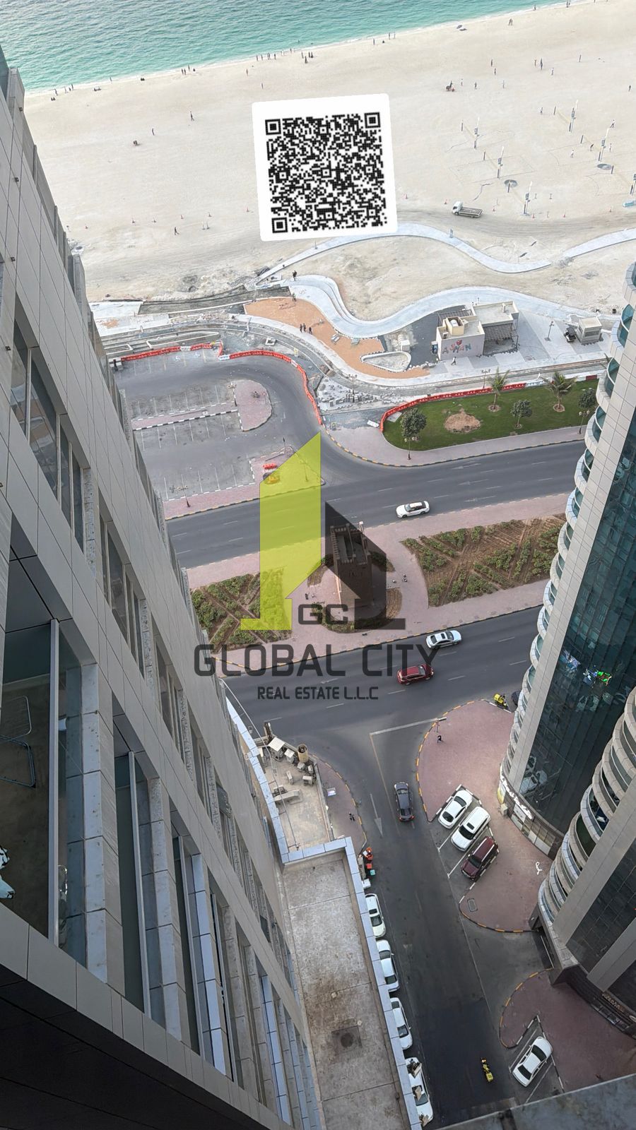 available 2bhk for sale in cornish tower partial sea view