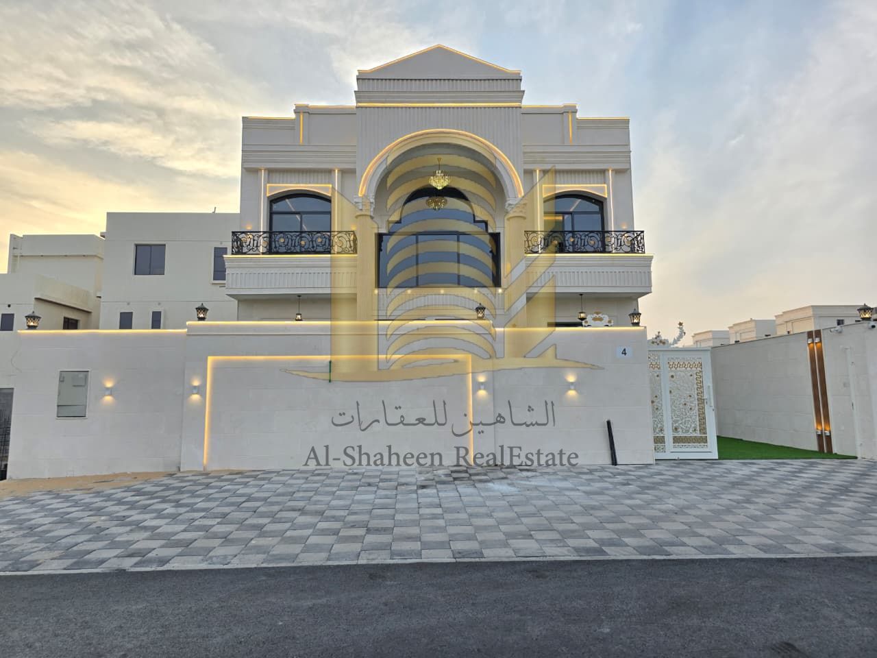 Villa for sale in Ajman – Al Helio Street and alley – opposite Azhi Project Luxury villa for sale in Al Helio area – Ajman, in a prime location opposite Azhi Project, close to amenities, with spacious areas and high-end finishes. Villa Specifications