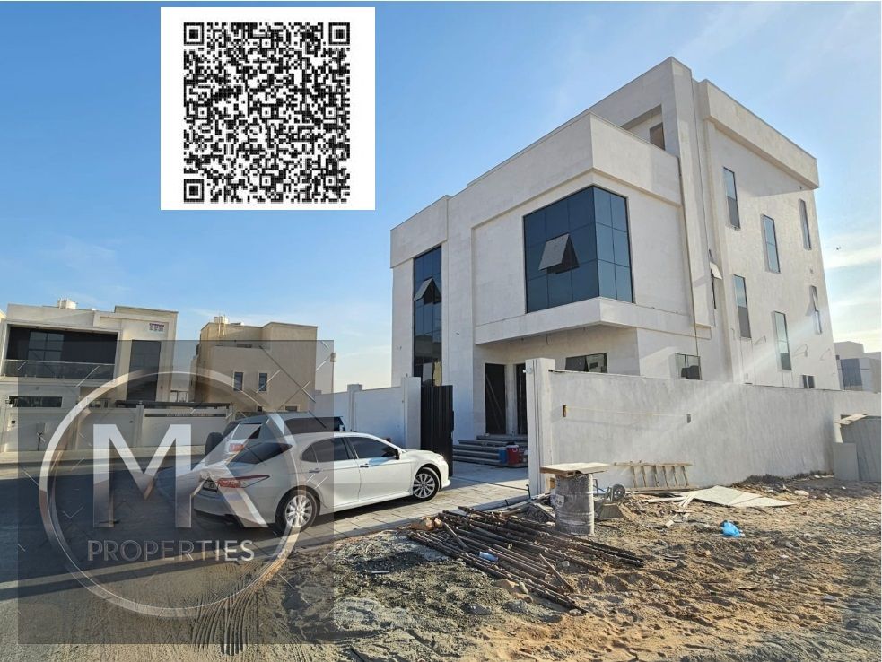 Corner of two streets Luxurious Villa for sale in Al Zahya , Ajman (private construction)