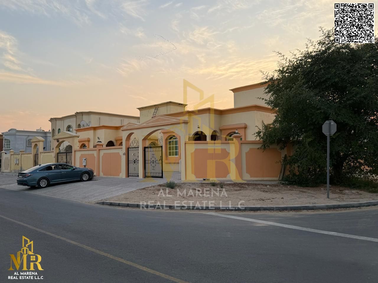 Villa near Nesto and schools, 5000 sq. ft, 5 bedrooms, offered at a great price including electricity, water, and ACs. A perfect investment opportunity