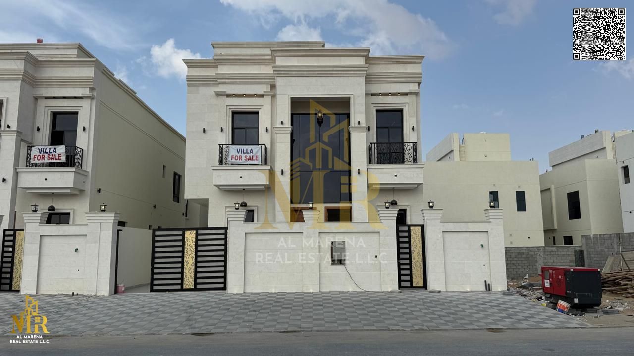 Villa in a prime location in Al Helio 2, 2 floors + roof, 6 master bedrooms with central AC, price includes fees. Great living or investment opportuni