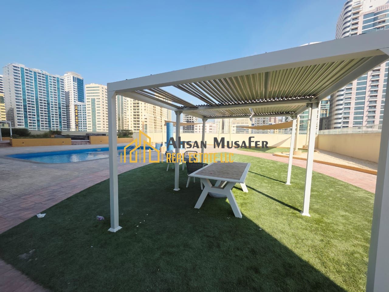 One month Free• AL KHAN CORNICHE AREA+One Free parking • Free gym, pool free • Central AC • Open view • Near Al Khan Corniche• Easy access to Dubai
