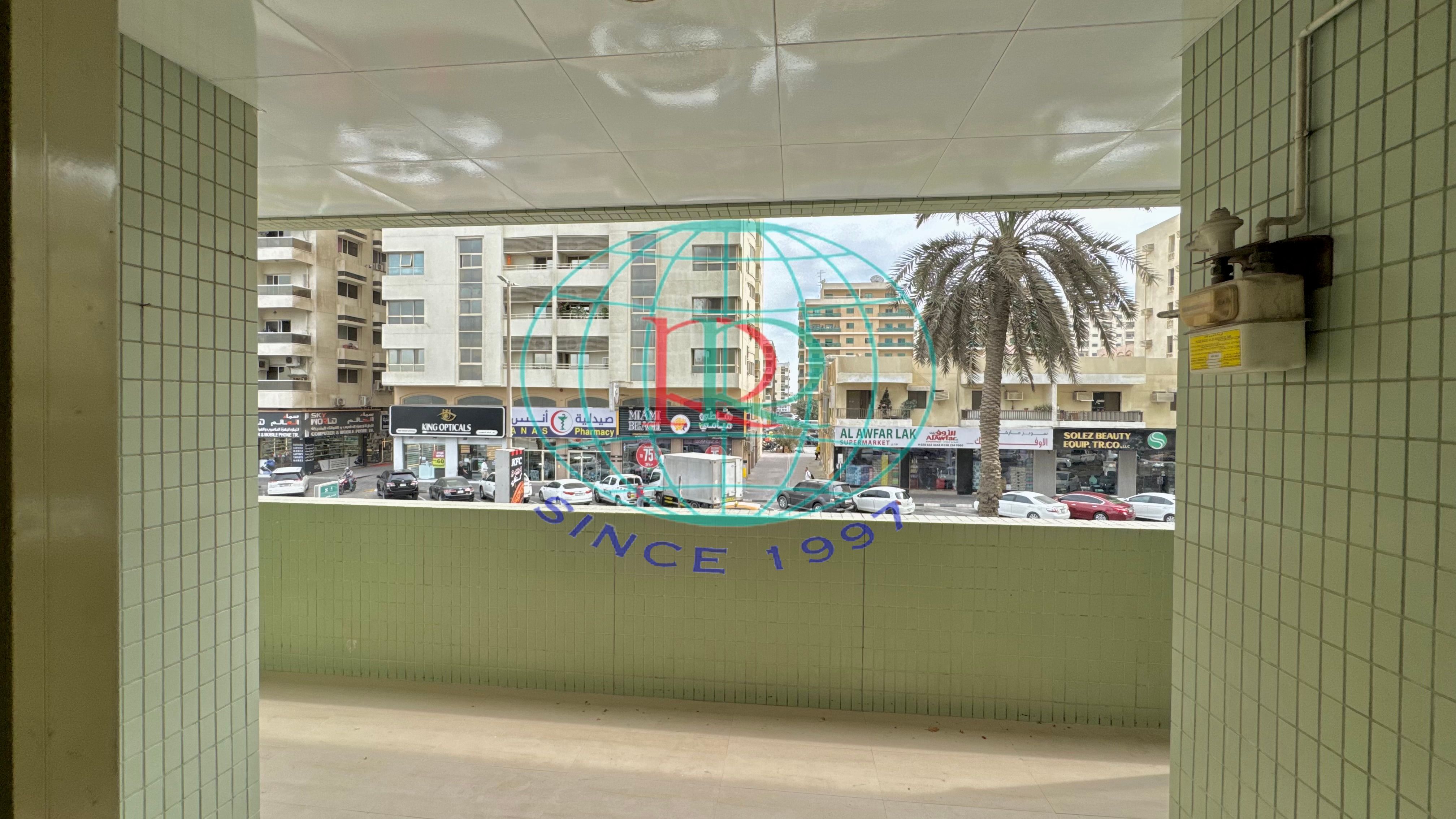 3 BR HALL FLAT WITH CHILLER FREE, BUILT-IN WARDROBES, MAID ROOM & BALCONY AVAILABLE IN AL MAJAZ 2 AREA NEXT TO AL MAJAZ PARK